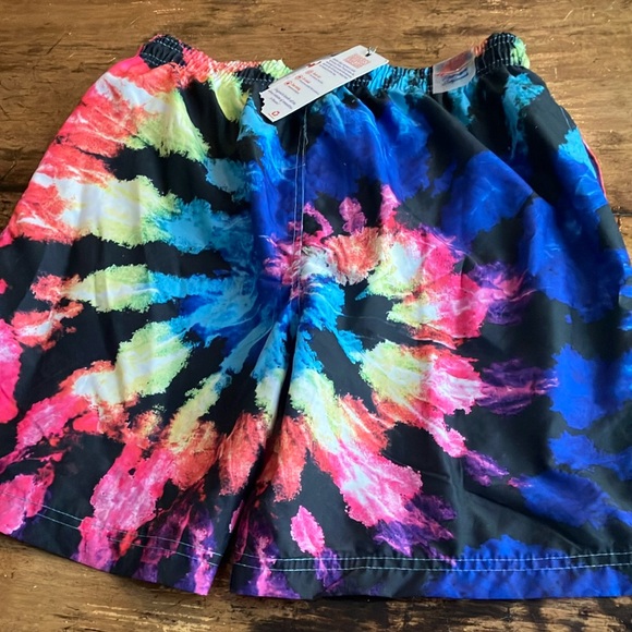 Tie-Dye Swim Trunks with side pockets. - Picture 2 of 8